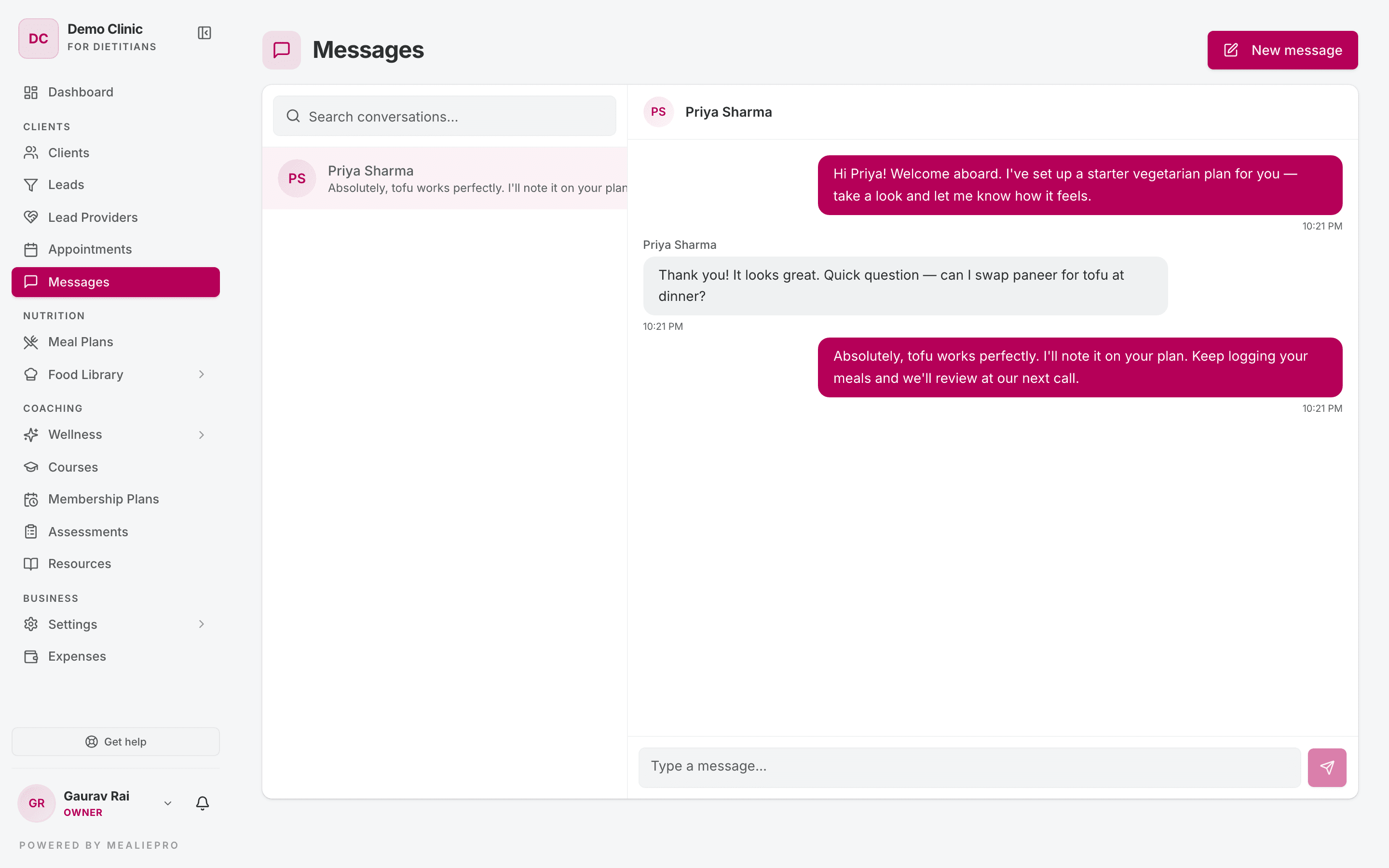 Messages