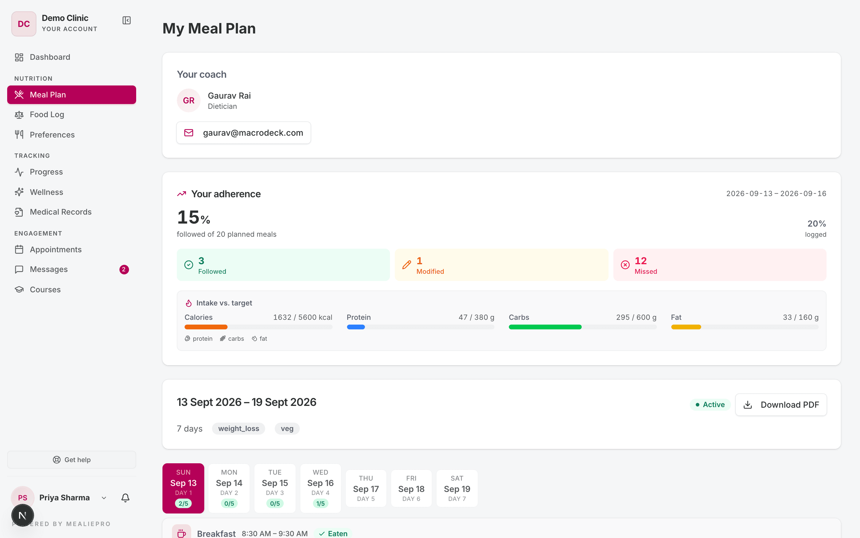 My Meal Plan